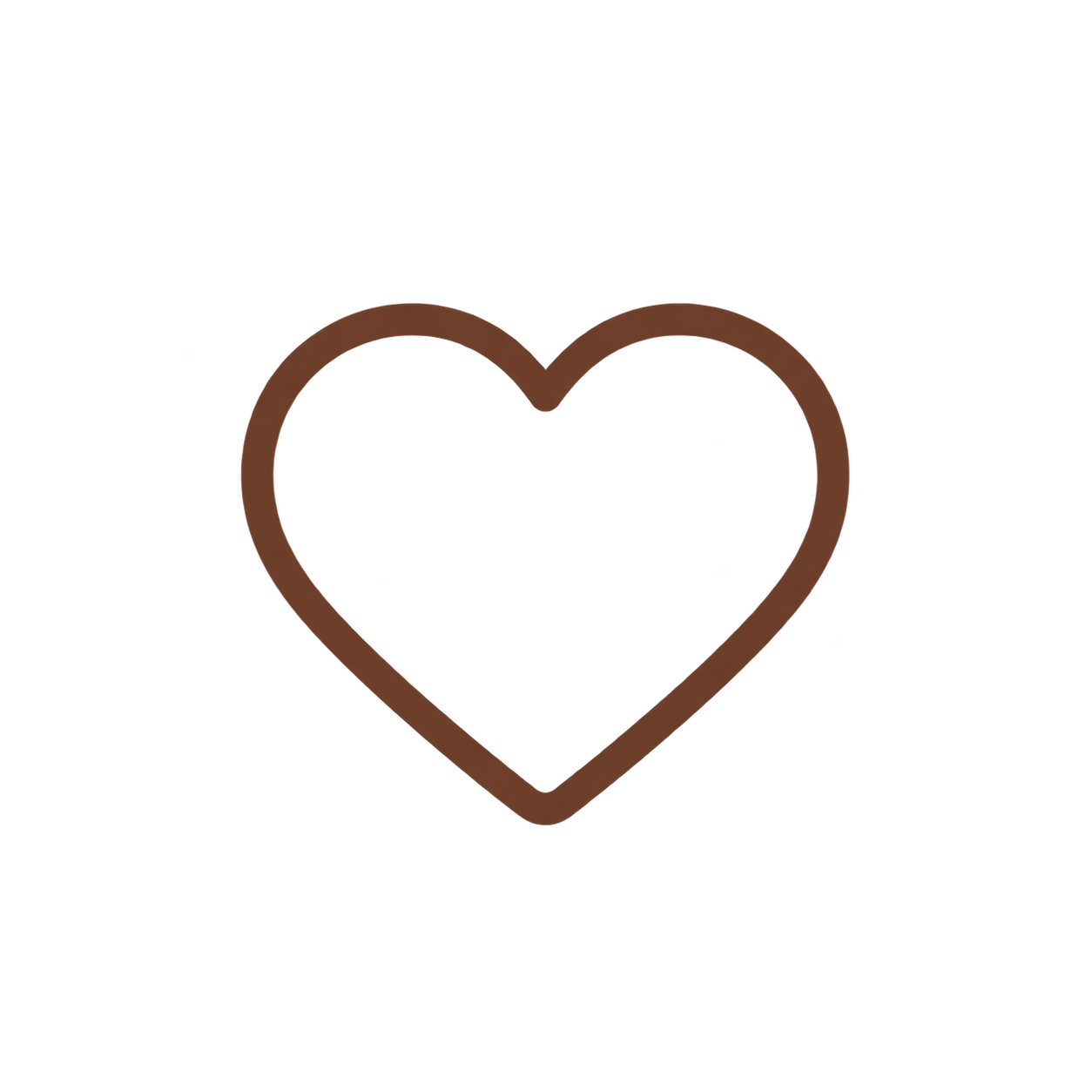 Herz-Symbol für mit Liebe gemachte Speisen.